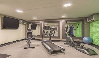 Fitness center available at La Quinta Inn & Suites Cleveland Airport West.