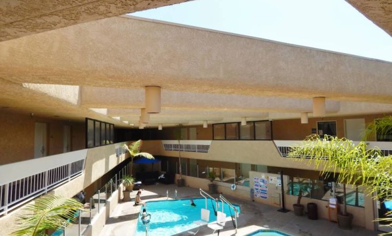 Refreshing outdoor pool at The Pacific Inn.