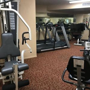 Fitness center at The Pacific Inn.