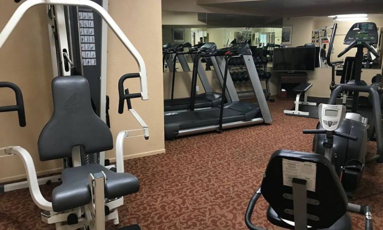 Fitness center at The Pacific Inn.