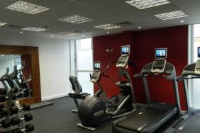 Well equipped fitness center at Hilton Garden Inn Glasgow City Centre.