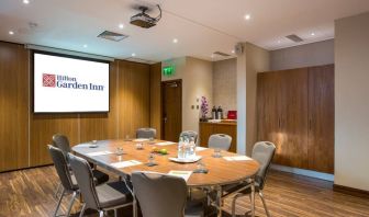 Professional meeting room at Hilton Garden Inn Glasgow City Centre.