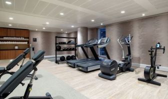 Well equipped fitness center at Hilton Garden Inn London Heathrow Terminals 2 And 3.