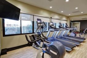 Well equipped fitness center at Embassy Suites By Hilton Santa Clara Silicon Valley.