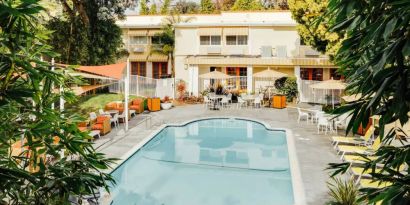 Refreshing outdoor pool at Wild Palms Hotel.