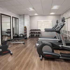 Well equipped fitness center at Fairfield Inn & Suites by Marriott Baltimore BWI Airport.