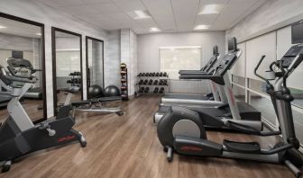 Well equipped fitness center at Fairfield Inn & Suites by Marriott Baltimore BWI Airport.