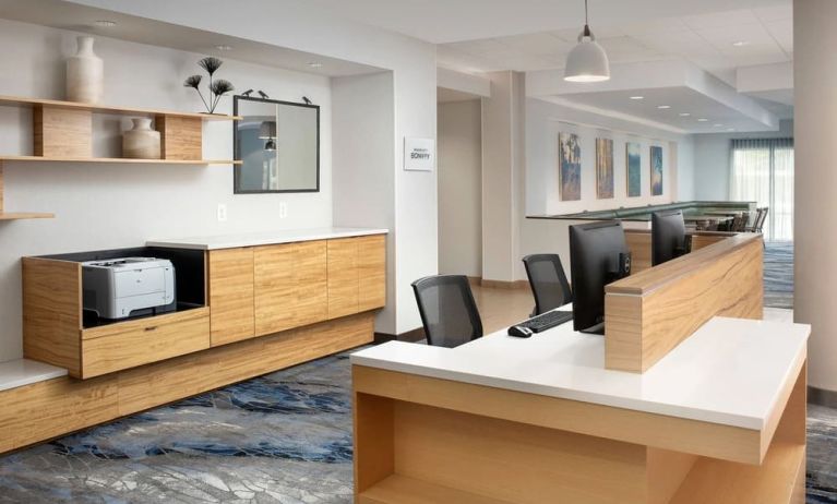 Dedicated business center with PC, printer, and internet at Fairfield Inn & Suites by Marriott Baltimore BWI Airport.