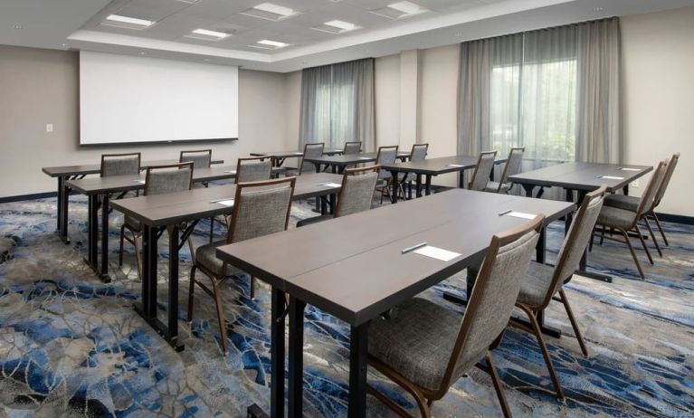 Professional meeting room at Fairfield Inn & Suites by Marriott Baltimore BWI Airport.