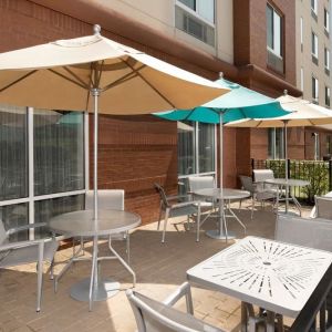 Lovely outdoor terrace area at Fairfield Inn & Suites by Marriott Baltimore BWI Airport.