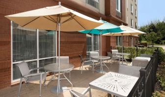 Lovely outdoor terrace area at Fairfield Inn & Suites by Marriott Baltimore BWI Airport.