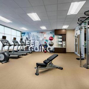 Fitness center at Springhill Suites By Marriott Belmont / Redwood Shores.