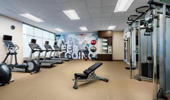 Fitness center at Springhill Suites By Marriott Belmont / Redwood Shores.