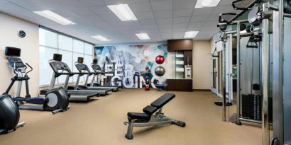 Fitness center at Springhill Suites By Marriott Belmont / Redwood Shores.