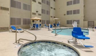 Refreshing seasonal outdoor pool at Comfort Inn & Suites Albuquerque Downtown.