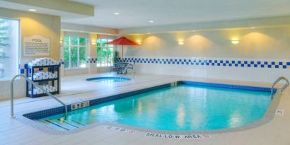 Relaxing indoor pool at Hilton Garden Inn Toronto/Burlington.