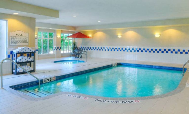 Relaxing indoor pool at Hilton Garden Inn Toronto/Burlington.