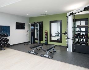 Well equipped fitness center at Hampton Inn & Suites Cape Canaveral Cruise Port.