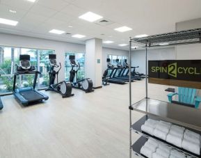 Fitness center available at Home2 Suites By Hilton Cape Canaveral Cruise Port.