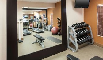 Fitness center at Homewood Suites By Hilton Miami Airport-Blue Lagoon.