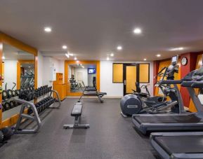 Equipped fitness center at Hilton Garden Inn New York/Tribeca.