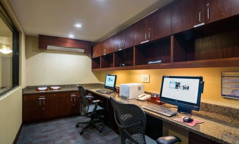 Dedicated business center at Hilton Garden Inn New York/Tribeca.