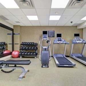 Fitness center available at Homewood Suites By Hilton Burlington.