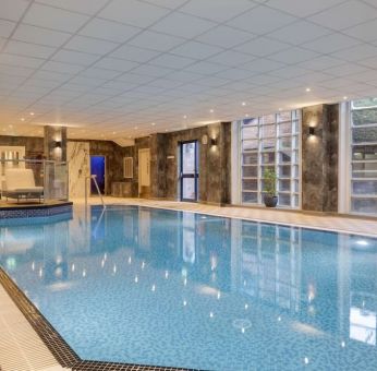 Stunning indoor pool at DoubleTree By Hilton Stoke On Trent.