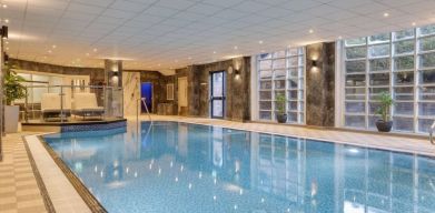 Stunning indoor pool at DoubleTree By Hilton Stoke On Trent.