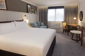 Spacious king room with business desk at DoubleTree By Hilton Stoke On Trent.