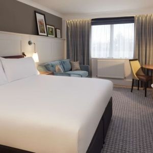 Spacious king room with business desk at DoubleTree By Hilton Stoke On Trent.