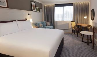 Spacious king room with business desk at DoubleTree By Hilton Stoke On Trent.