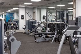 Equipped fitness center at DoubleTree By Hilton Stoke On Trent.