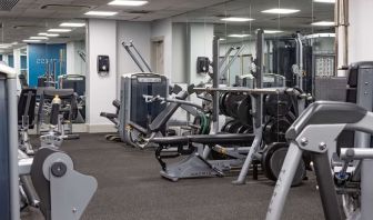 Equipped fitness center at DoubleTree By Hilton Stoke On Trent.