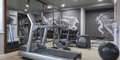 Fitness center available at DoubleTree By Hilton Stratford-upon-Avon.