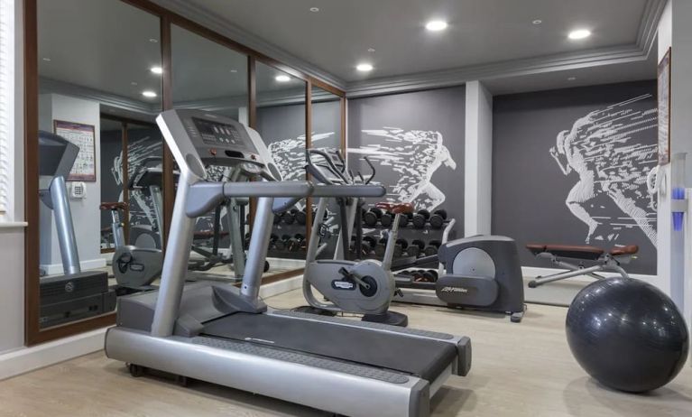 Fitness center available at DoubleTree By Hilton Stratford-upon-Avon.