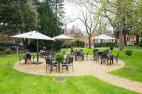 Lovely outdoor garden at DoubleTree By Hilton Stratford-upon-Avon.