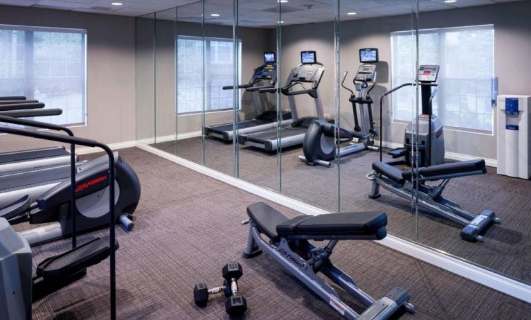 Fitness center available at Residence Inn By Marriott Denver Highlands Ranch.