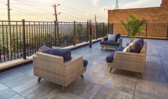 Terrace at Wyndham Garden North Bergen Near Secaucus.