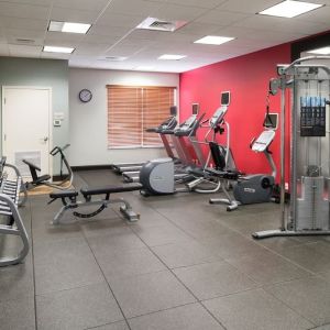 Well equipped fitness center at Hilton Garden Inn Dothan.