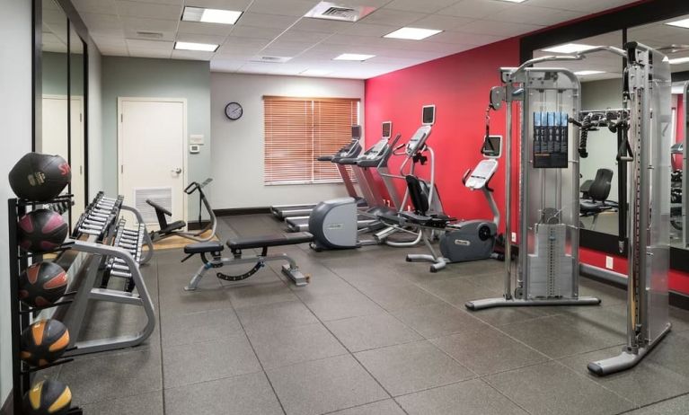 Well equipped fitness center at Hilton Garden Inn Dothan.