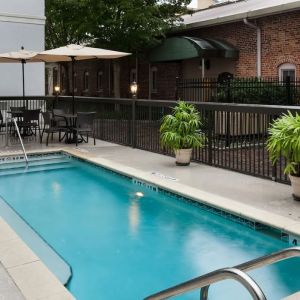 Stunning outdoor pool at Hampton Inn & Suites Gainesville-Downtown.