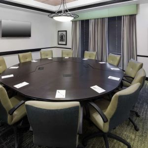 Professional meeting room at Hampton Inn & Suites Gainesville-Downtown.