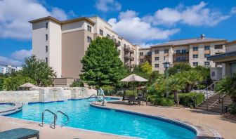 Relaxing pool area at Hilton San Antonio Hill Country.