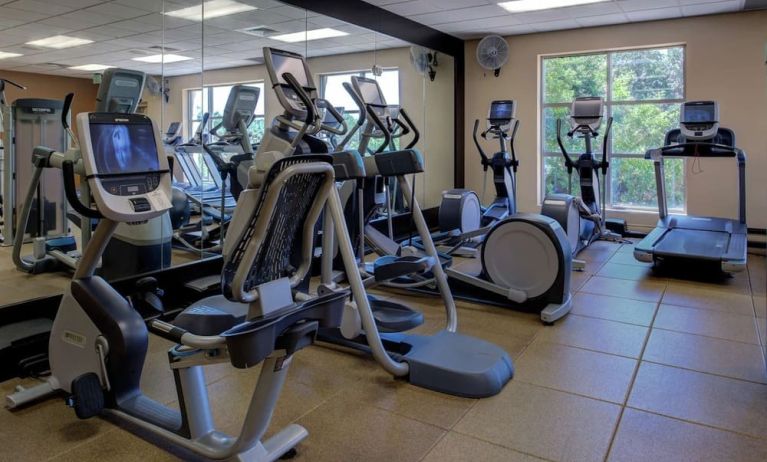 Fitness center available at Hilton San Antonio Hill Country.