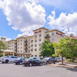 Parking available at Hilton San Antonio Hill Country.