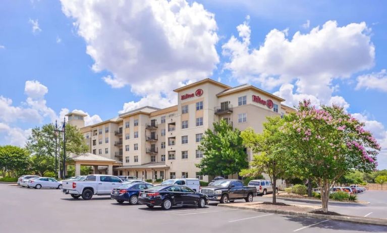 Parking available at Hilton San Antonio Hill Country.