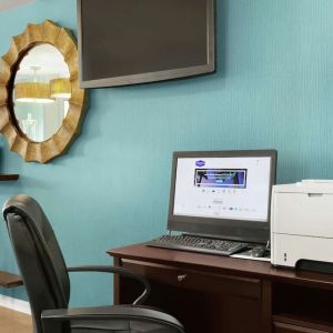 Business center with printer and internet at Hampton Inn Ft. Lauderdale-Cypress Creek.