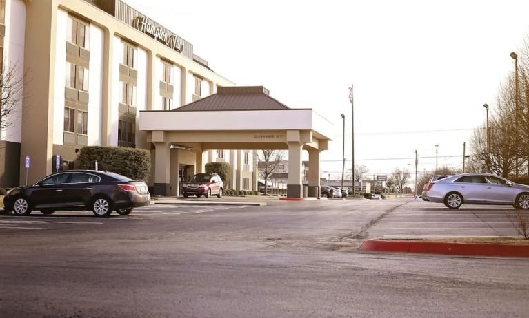 Parking available at Hampton Inn Bentonville/Rogers.