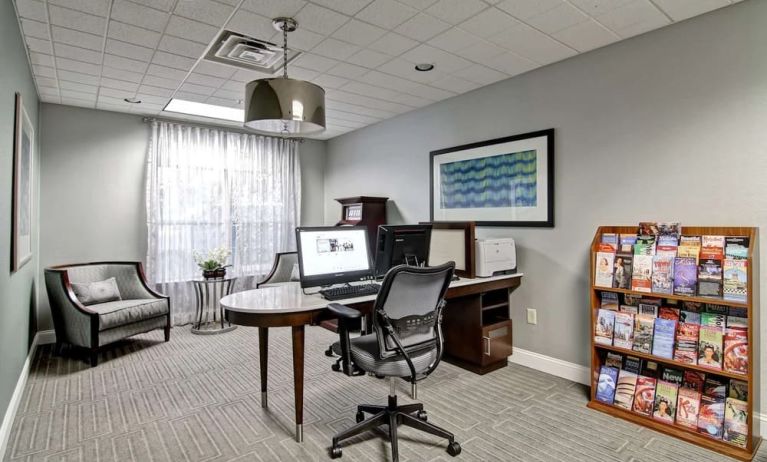 Dedicated business center at Homewood Suites By Hilton Newark-Cranford.